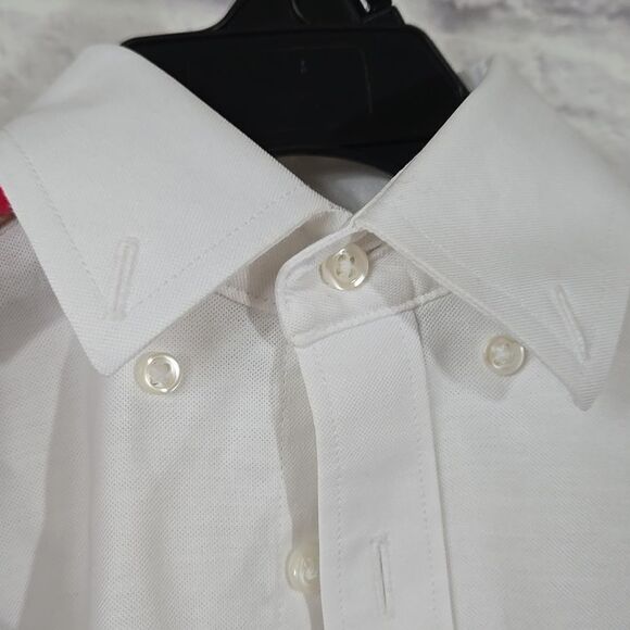 Class Club Boys White Long Sleeve Non-Iron Oxford Shirt School Uniform Stretch - Picture 3 of 10